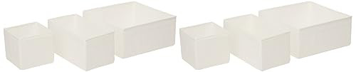 Ikea SKUBB-Box, Set of 6, White New