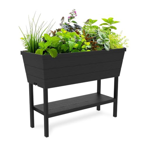 Keter Urban Bloomer Garden Bed 12.7 Gallon Herb Planter Self Watering B079SQRL46 New