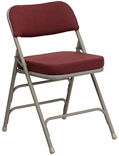 Flash Furniture Hercules Metal Folding Chair, Burgundy New