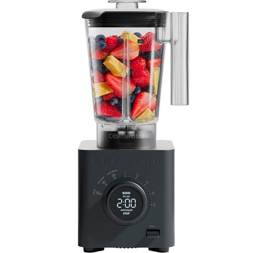 Chefman Obliterator 48 oz Countertop Blender, Smoothies, 1380W Stainless Steel New