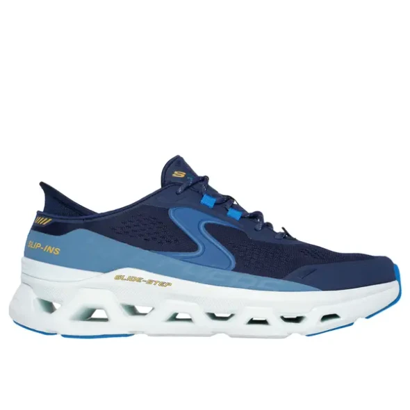 SKECHERS GLIDE STEP ATLUS SLIP-INS - SIZE: MEN 10.5 - BLUE