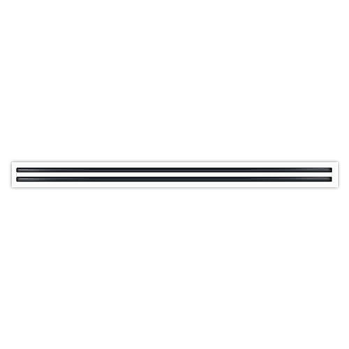 BUILDMART 48" Linear Slot Diffuser 2 Slot Double Slot - White - Texas Buildmart New
