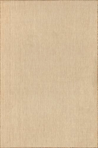 Nuloom Outdoor Performance Collection Area Rug 3' 6" x 5' Nakia Brown/Ivory New