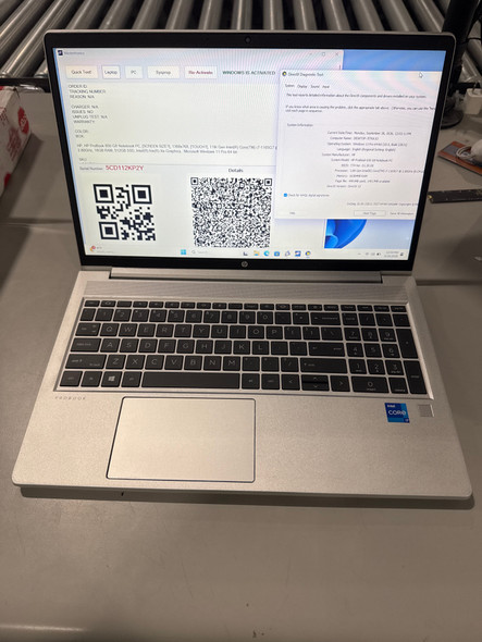 For Parts: HP PROBOOK 650 G8 NOTEBOOK 15.6" HD I7-1165G7 16GB 512GB SSD PHYSICAL DAMAGE