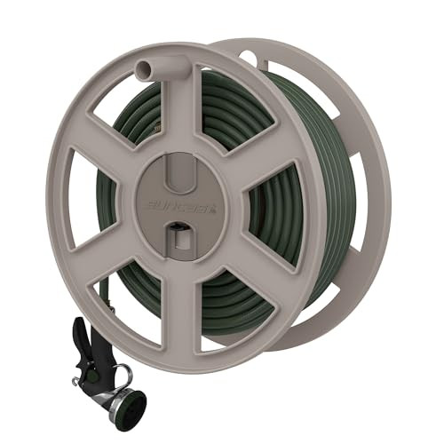 Suncast Sidewinder Wall Mount Garden Hose Reel 100 Feet 5/8" B000BQQ2NM - Taupe New