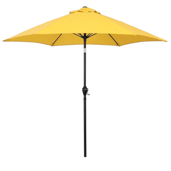 ASTELLA 102" SOLID PRINT HEXAGON MARKET PATIO UMBRELLA UV RESISTANT - YELLOW