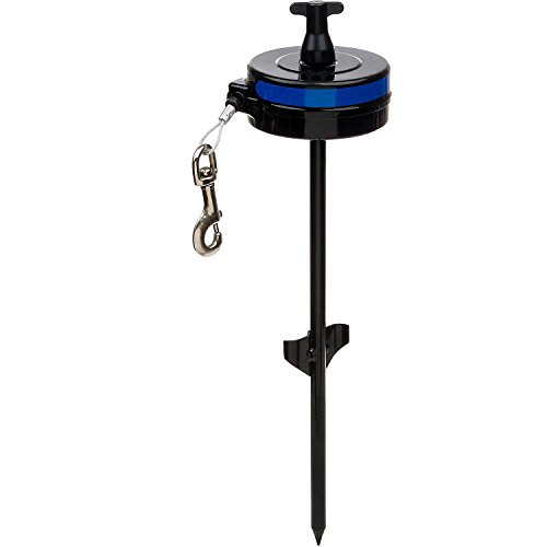 Lixit Bracket Mount and Stake Retractable Leash Tie Outs for Dogs Stake Medium New