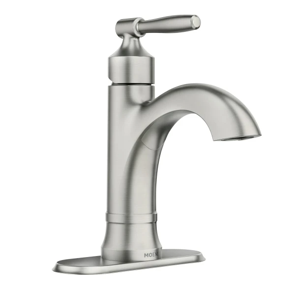 MOEN HALLE ONE-HANDLE HIGH ARC BATHROOM FAUCET - BRUSHED NICKEL New