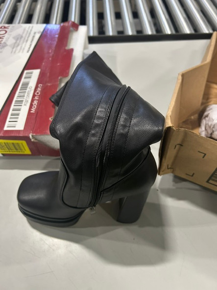 GENERIC PLATFORM LONG LEG HEEL SHOES BLACK 38 - (EU M38) - BLACK