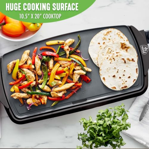 GreenLife 20" Extra Large Electric Griddle Graphite B09RGQ4JHC - NEW New