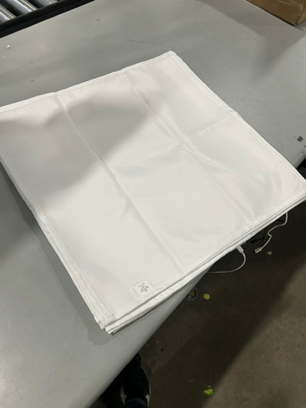 LEADING LINENS 20IN SQUARE POLYESTER NAPKIN WHITE 10 PACK - WHITE New
