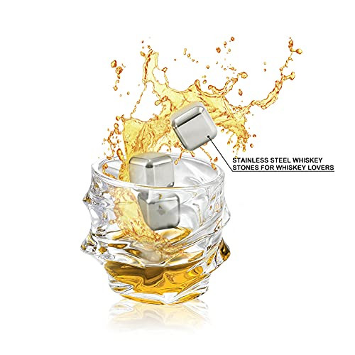 Whiskey Stones Gift Set Stainless Steel Reusable Cube59 x 59 x 25 mm New