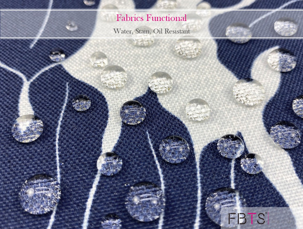 FABRITONES OUTDOOR CHAIR PADS SET OF 2 NAVY LEAF SQUARE PATIO 16X17 - NAVY LEAF