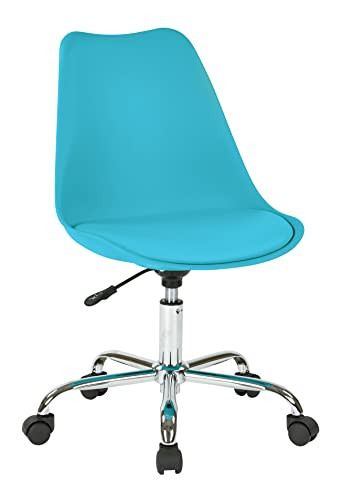 Ave Six OSP Home Furnishings EMS26-7-osp Armless Chair B013H1PG20 -Teal New