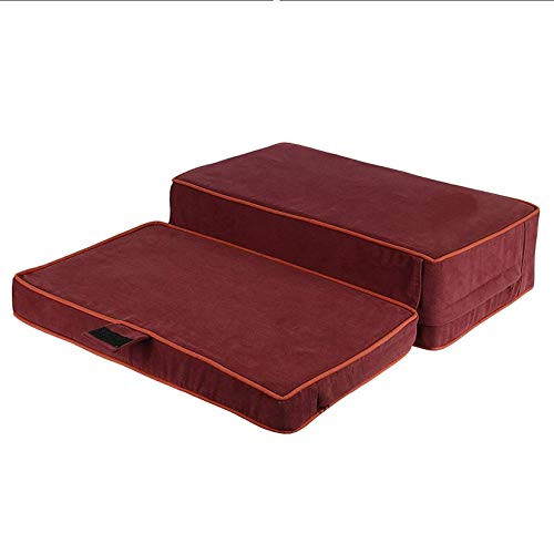 Samadhaan Meditation Floor Cushion B07YY3B6J6 - Maroon New
