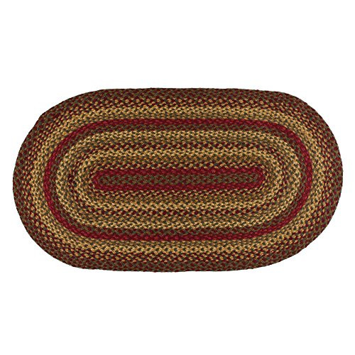 IHF Home Decor Cinnamon Design Braided Area Rug - 20 x 30 Inch New