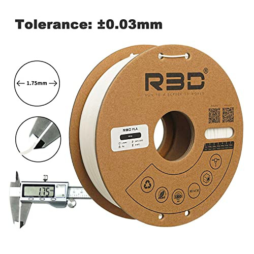R3D PLA Filament 1.75mm, 3D Printer Filament (4 Pack Common Color-1) New