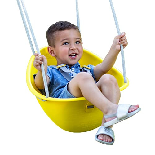 Swurfer Coconut Toddler Swing 3- Point Adjustable Safety Harness - Yellow New