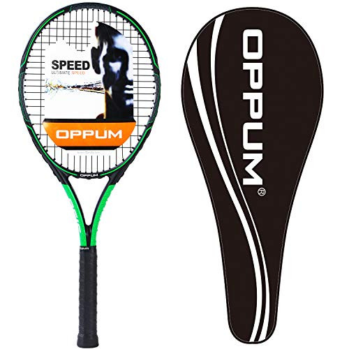OPPUM Adult Carbon Fiber Tennis Racket Super Light Weight Tennis Racquets New