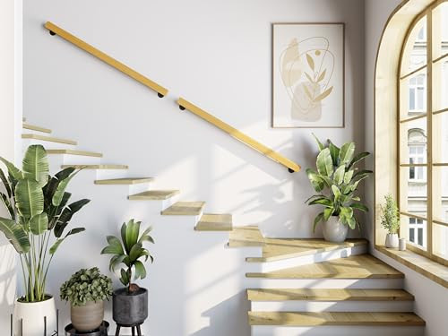 VibeVie (2ft, 3ft, 4ft) Heavy Duty Wooden Stair Handrail - Wooden Handrails 2ft New