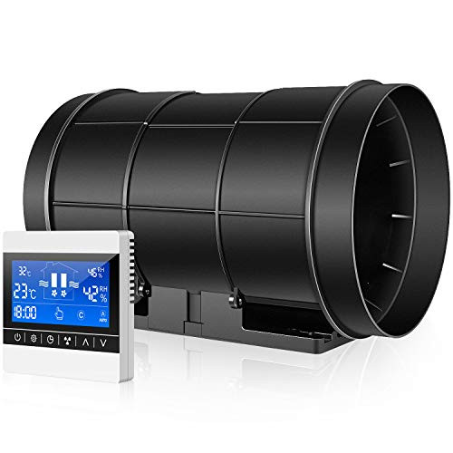 iPower 4 Inch 130 CFM Inline Duct Fan Speed Humidity Temperature Controller New