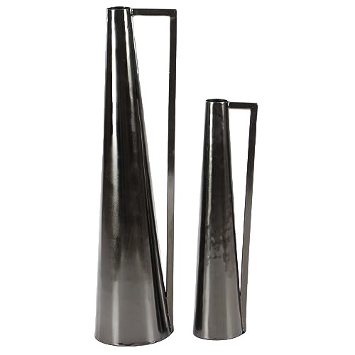 Deco 79 Metal Geometric Decorative Vase Slim Cone Centerpiece Vases - Gold New