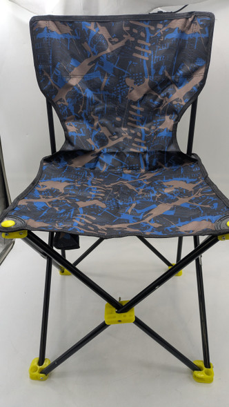 Guzze Folding Camping Chair Blue/Black/Brown New