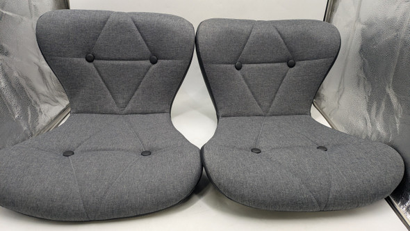 Halter Barstool, Adjustable Height Stool Chair Barstool Set of 2, Gray/Black New