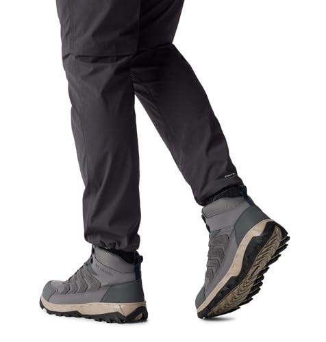 YM8651 Columbia Mens Strata Trail Mid Waterproof City Grey/Savory Size 7.5