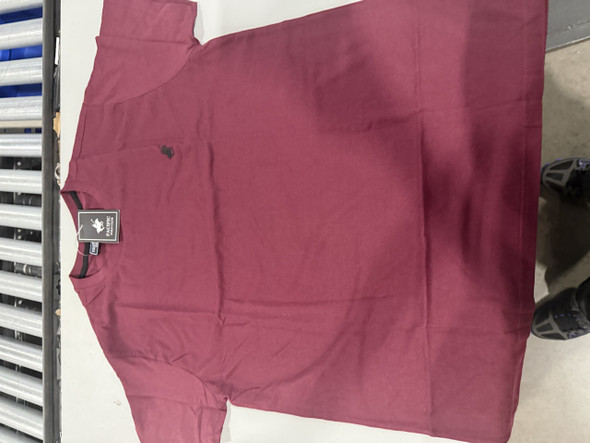 PACIFIC POLO CLUB T-SHIRT - SIZE: MEN 2XL - BURGUNDY New