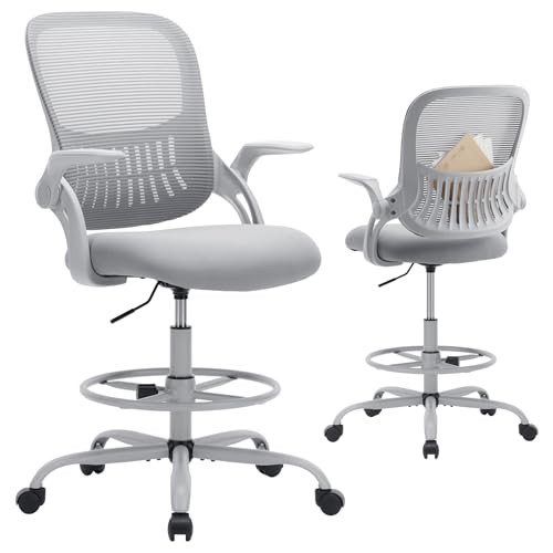 COZIFURNI Drafting Chair Tall Office Chair for Standing Desk Counter Height New