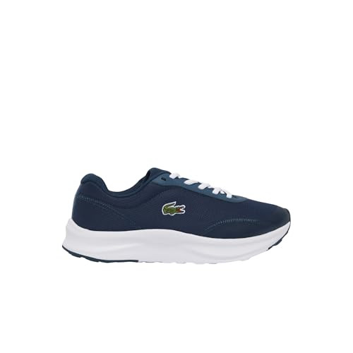 51SMA0126 Lacoste Men's Neo Run Ace Sneakers, Navy/White, Size 12 New