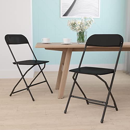 Flash Furniture Hercules Series Plastic Folding Chairs for Parties Stackable 2pk New