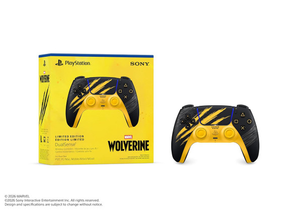 DualSense® Wireless Controller – Marvel’s Wolverine Battle Yellow  Limited