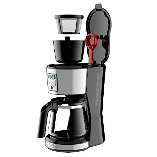 BLACK + DECKER 12 Cup Programmable Coffee Maker in Stainless Steel CM1231SC New