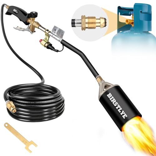 Propane Torch Weed Burner Blow Torch High Output 500 000 BTU B08HDMPZFY - Black New
