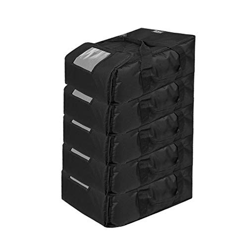 YOPRAL Insulated Food Delivery Bag Pizza Box Professional Warmer Carrier - Black New