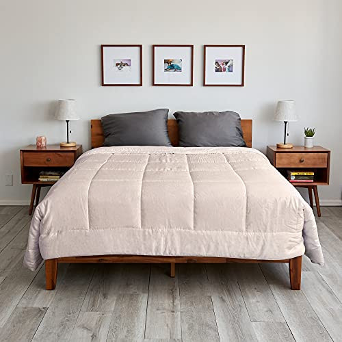 Eucalyptus Lyocell Down Alternative Comforter All Season – Queen Pearl New