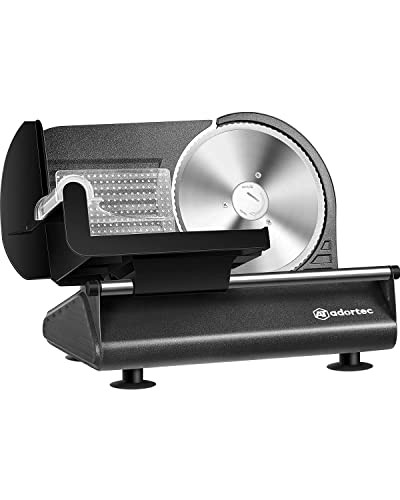 Adortec Electric Meat Slicer Machine for Home 150W B096Q9MMWR - Black New