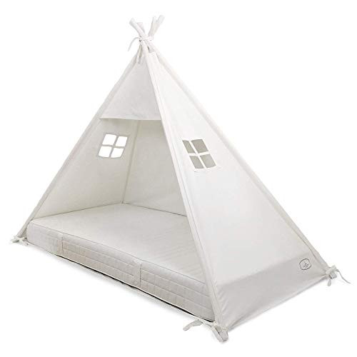 Domestic Objects | Play Tent Bed Canopy Teepee for Mattress 100% Cotton Canvas New