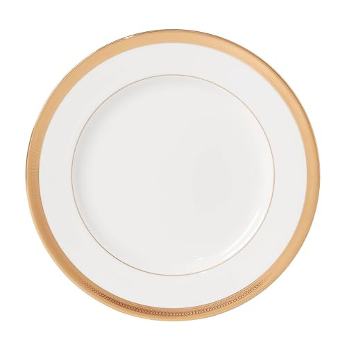 LENOX LOWELL WHITE 5-PIECE PLACE SETTING - WHITE/GOLD