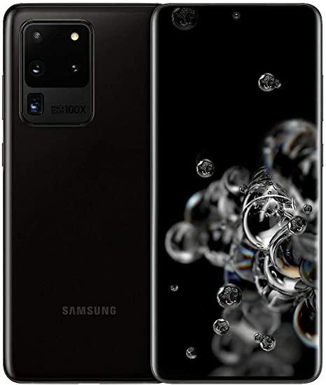 For Parts: SAMSUNG GALAXY S20 ULTRA 5G 128GB AT&T SM-G988U1 BLACK - DEFECTIVE SCREEN/LCD