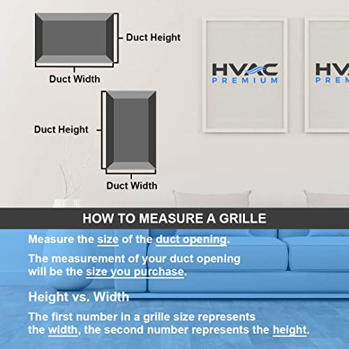 HVAC Premium 12'' x 22'' [Duct Opening] Flat Stamped Steel Return Air Grille New