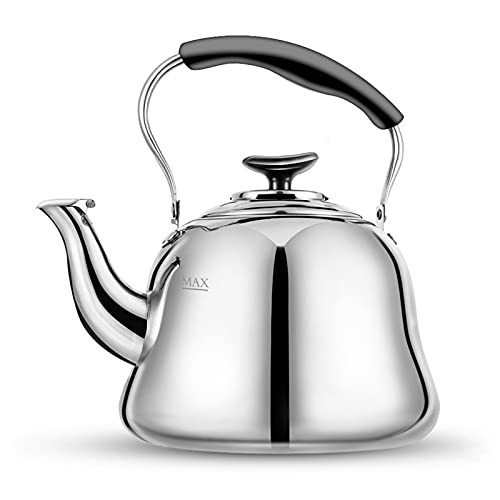 Tea Kettle 2Qt, Food-Grade Stainless Steel Teapot AMF-2L0905 - Silver