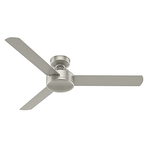HUNTER 50812 PRESTO 52 INCH 3 BLADE CEILING FAN IN MATTE NICKEL - MATTE NICKEL