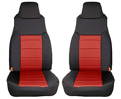 13210.53 Rugged Ridge Seat Cover Kit Front Neoprene Red B001FAM3WM - Fits TJs New