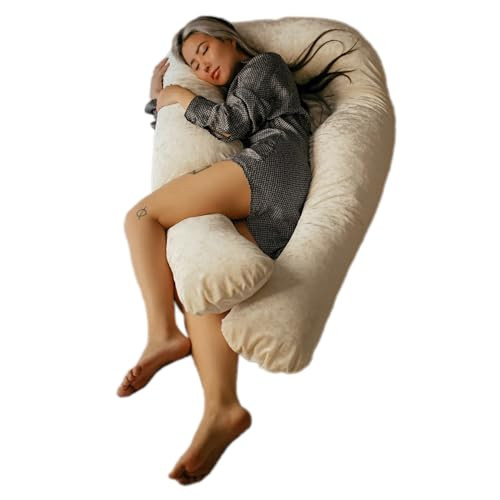 YANA 360° U Shaped Pregnancy Pillow Organic Bamboo Cotton - NEW New