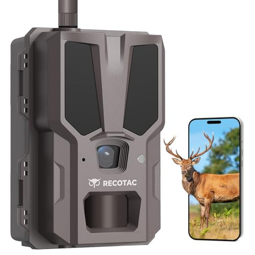 RECOTAC SENSE CELLULAR TRAIL CAMERA 32MP 1296P GAME CAMERA NO GLOW NIGHT - BROWN
