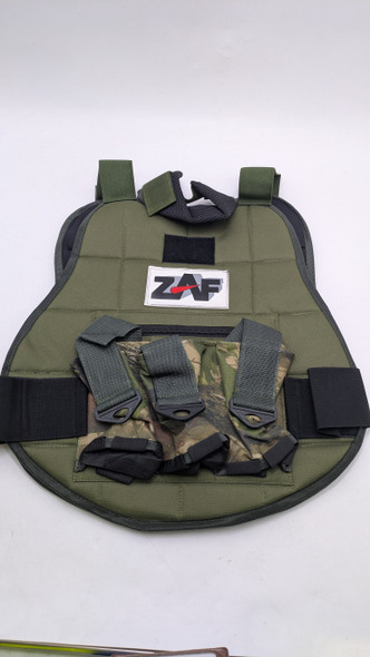 3 Pod Padded Paintball Airsoft Chest Protector Attached Neck Protector NE New