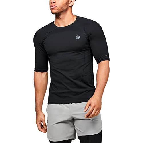 Under Armour Rush Seamless Compression T-Shirt AW20 Black XL New